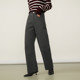Basic House/Baijiahao American retro straight work pants for women's spring new solid color loose jeans
