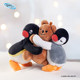 Shan Moai hug Pingu penguin pendant birthday gift to give girlfriends girl girl doll plush keychain
