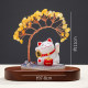 Natural crystal fortune tree fortune cat base car ornaments creative crystal tree desktop ornaments fortune gifts