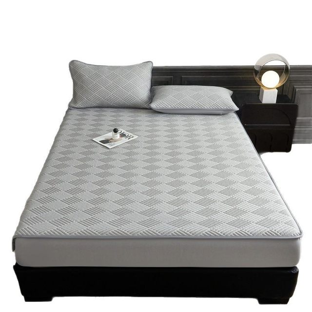 
Category A maternal and infant grade machine washable thickened PE medium molecule ice bean soft mat foreign trade best-selling bed sheet ice silk mat