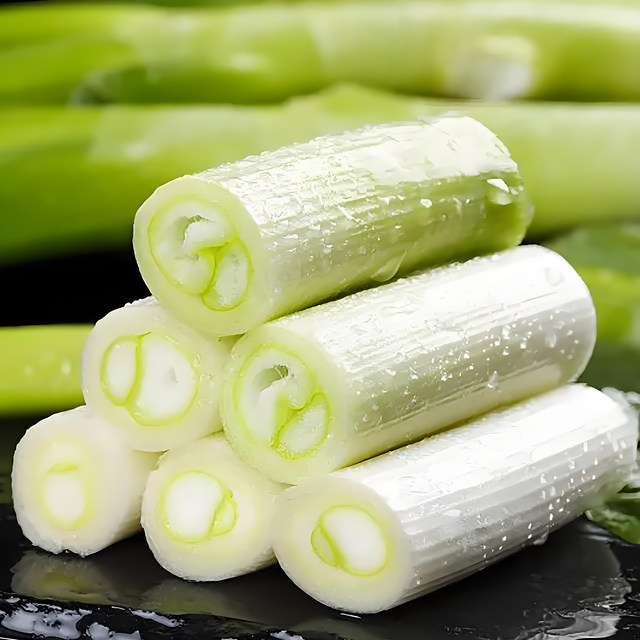 Long white striped green onion seeds can be planted in all seasons, cold-resistant seeds, and the seasonal farm vegetable seeds are heat-resistant and cold-resistant.