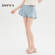 Sanfu Shorts 2025 Summer Lace Lace Waist Pleated Design Jeans Women's Clothing 499891