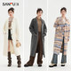 Sanfu cardigan sweater 2024 Winter lazy sensory pocket long shawl lava lava latch coat women's clothing 491739
