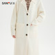 Sanfu cardigan sweater 2024 Winter lazy sensory pocket long shawl lava lava latch coat women's clothing 491739

