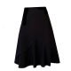 Large size skirt fishtail skirt ruffled skirt women fat mm autumn and winter G Korean version hip-packing A-line skirt mid-length skirt cover skirt
