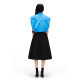 SALT.P, a golden style French high-waisted A-line skirt, women's flower bud skirt, summer (belt free)