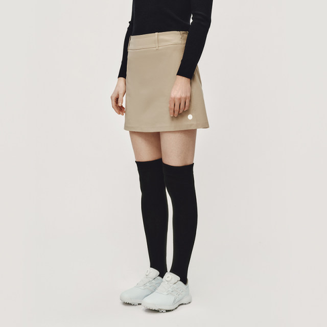 Anotu A-line skirt for women with lining anti-exposure Sorona fabric golf quick-drying sweat-relieving summer skirt