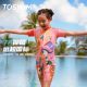 2025 new TOSWIM children's swimsuit girls boys small, medium and large children one-piece sun protection girls quick-drying and stylish