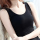 Black pure cotton camisole for women in spring, summer and autumn, large size I-shaped sleeveless top and bottoming shirt for outer wear and inner wear