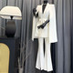 High-end white cloak women's spring and autumn new Korean style fashionable small casual shawl cloak versatile set