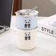 304 stainless steel coffee cup cartoon mug student portable straw water cup high appearance