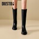 Dadong Gaotu Knight Boots Women's 2025 New Autumn and Winter Boots Black Slim Boots Small Thick Sole Long Boots