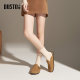 Dadong Baotou Slippers for women wearing 2025 new summer super hot thick-soled Birkenstock shoes half-slippers and one foot lazy shoes