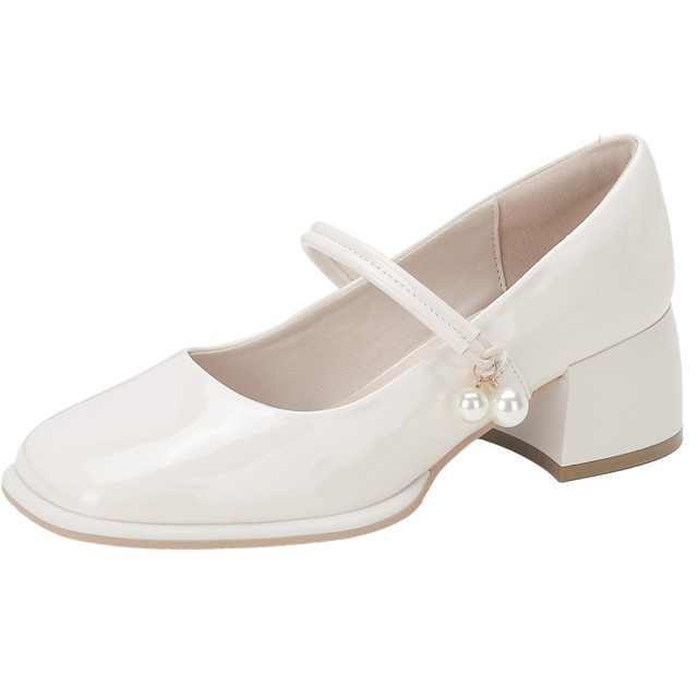Dadong French single shoes women's 2025 new summer shoes beautiful Mary Jane high heels thick heels with skirt women's shoes