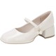 Dadong French single shoes women's 2025 new summer shoes beautiful Mary Jane high heels thick heels with skirt women's shoes