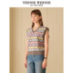 TeenieWeenie Bear Autumn Style Soft Glutinous Knitted Sweater Vest Sweater Outside Women's Dopamine