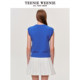 Teenie weenie Women's sweater 2025 spring new retro embedded flower casual V -neck knit vest