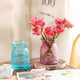 Colorful cloth bag glass vase flower arrangement home living room flower vase decorative water petal utensils
