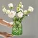 European light luxury vase glass transparent living room vase hydroponics high-end creative closing cloth bag home decoration
