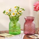 Colorful cloth bag glass vase flower arrangement home living room flower vase decorative water petal utensils