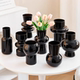 Net red light luxury black retro glass small flower bottle flower bottle flower bottle flower arrangement living room desktop hydroponic green value flower home ornaments
