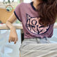 Zhang Axing's new sleeveless and thin cat cartoon versatile fashion T-shirt in summer 2023