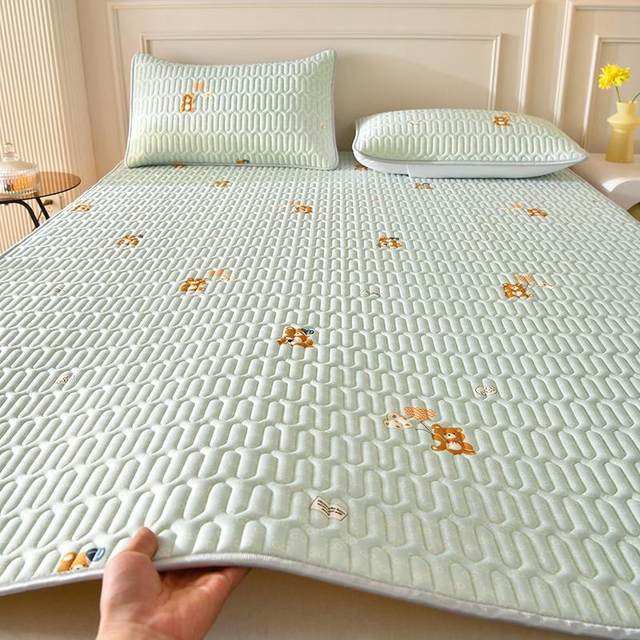 Summer Ice Silk Latex Mat Mother and Baby Class A Machine Washable Children's Student Dormitory Single Bed Summer Mat Customized