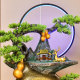 Gourd flowing water ornaments rockery fountain Chinese Zen home living room courtyard office opening fortune decoration
