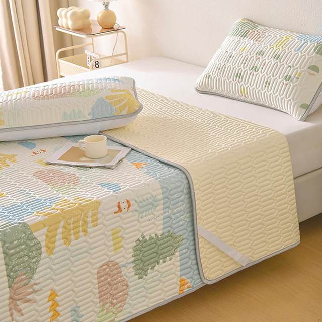
Category A maternal and infant grade latex mat three-piece set washable ice silk mat summer mat summer summer air-conditioned mat set