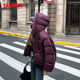 YAYA Duck Down Jacket Women's 2024 Winter Short Hooded Loose Casual Temperament Versatile Design Thickened Jacket