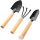 Flower planting tools household set for growing vegetables, flowers and flowers, succulent shovel, soil rake, shovel, gardening shovel, three pieces