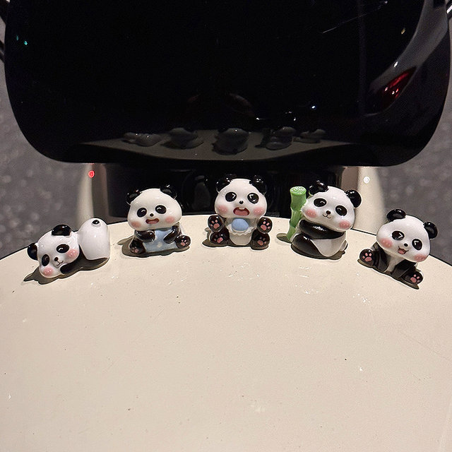 
Butter Bear electric car decorative doll car ornaments cartoon motorcycle battery car small accessories cute decompression