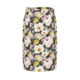 Mandes French retro high-waisted skirt 2025 summer new elastic romantic oil painting printed hip-packing skirt
