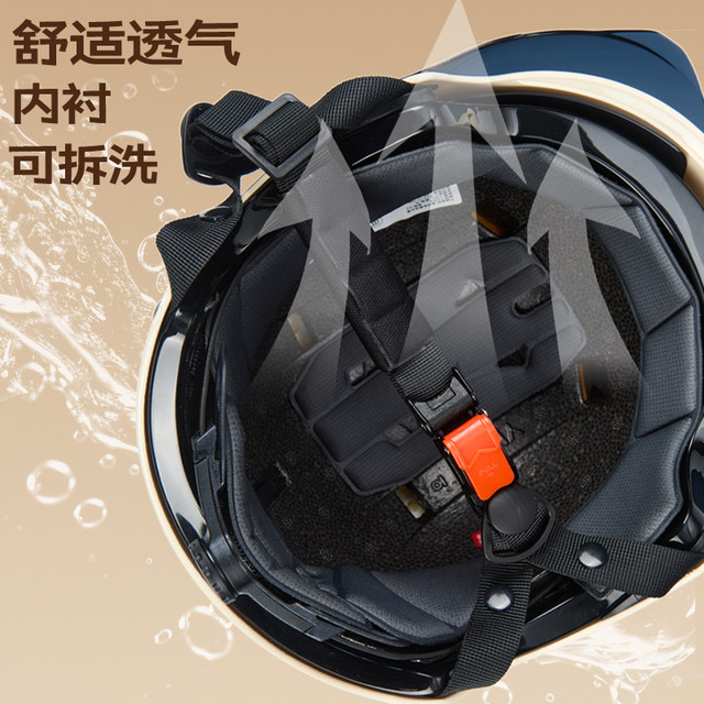 Mustang 3C certified electric motorcycle helmet men and women summer half helmet new national standard four-season battery car safety helmet
