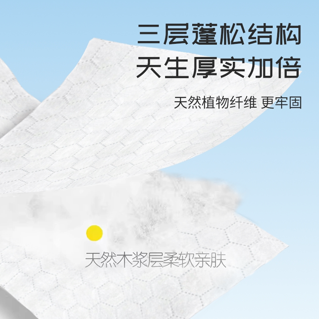 
Shulibao double-spun wet wipes hand and mouth wipes kitchen wipes decontamination and oil household small packaging household wipes portable