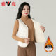 Yalu lightweight down vest women's short 2024 new down liner vest warm vest plus velvet inner waistcoat