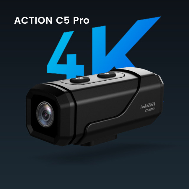 Alyou C5PRO motorcycle dash recorder motorcycle helmet riding 4K high-definition sports camera anti-shake water