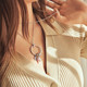 Pandora Pandora Auckling Chain Plain Chain Diy Necklace Necklace 925 Silver Women's Gift
