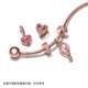 Pandora Pandora Ole Shining Hand Painted Love Snake Bone Chain Bracelet Rose Gold

