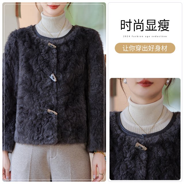 Yanying Mama winter short fashion mink velvet jacket