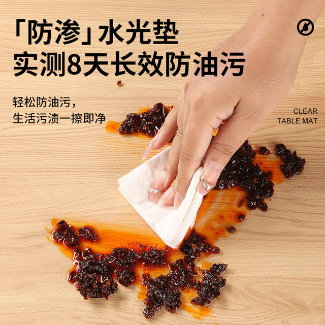 * Soft glass pvc transparent tablecloth dining table mat waterproof oil-proof anti-scalding and non-wash plastic crystal panel tea table table top mat