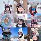 Single and double board adult and children's ski helmet cartoon cute decoration bunny ears electric vehicle motorcycle motorcycle new