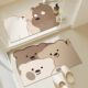 Noisy bear sticks out tongue soft diatom mud floor mat foot pad absorbent non-slip bathroom toilet toilet sink floor