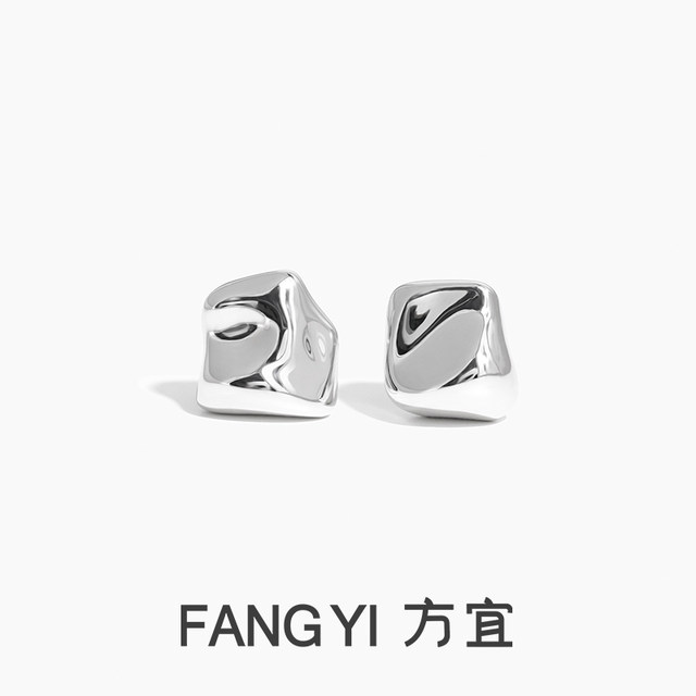 Fang Yi FANG YI Small Meteorite Irregular AB Style Versatile Commuter Earrings Fashion Earrings FY007