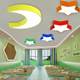 Kindergarten cartoon chandelier Sunshine Nebula Style Style Classroom Plowal Hall Mother and baby shop Children's ceiling lamp
