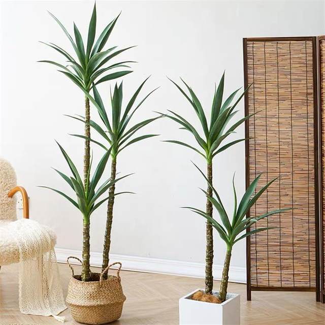 Potted Nordic style simulated plants, fake green plant decorations, floral soft furnishings, home gardening bonsai decorations