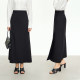 Amii2025 Spring New Commuter Intellectual and Versatile High-Slit A-line Skirt Skirt Women's Slim Black Skirt
