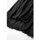 Amii2025 early spring new crepe texture asymmetric flower bud sway skirt for women loose black skirt
