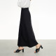Amii2025 Spring New Commuter Intellectual and Versatile High-Slit A-line Skirt Skirt Women's Slim Black Skirt
