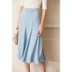 Amii2025 summer new elegant commuter style solid color fishtail skirt straight irregular skirt A-line skirt women